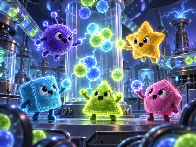 Original electric creatures in an alien reaction laboratory
