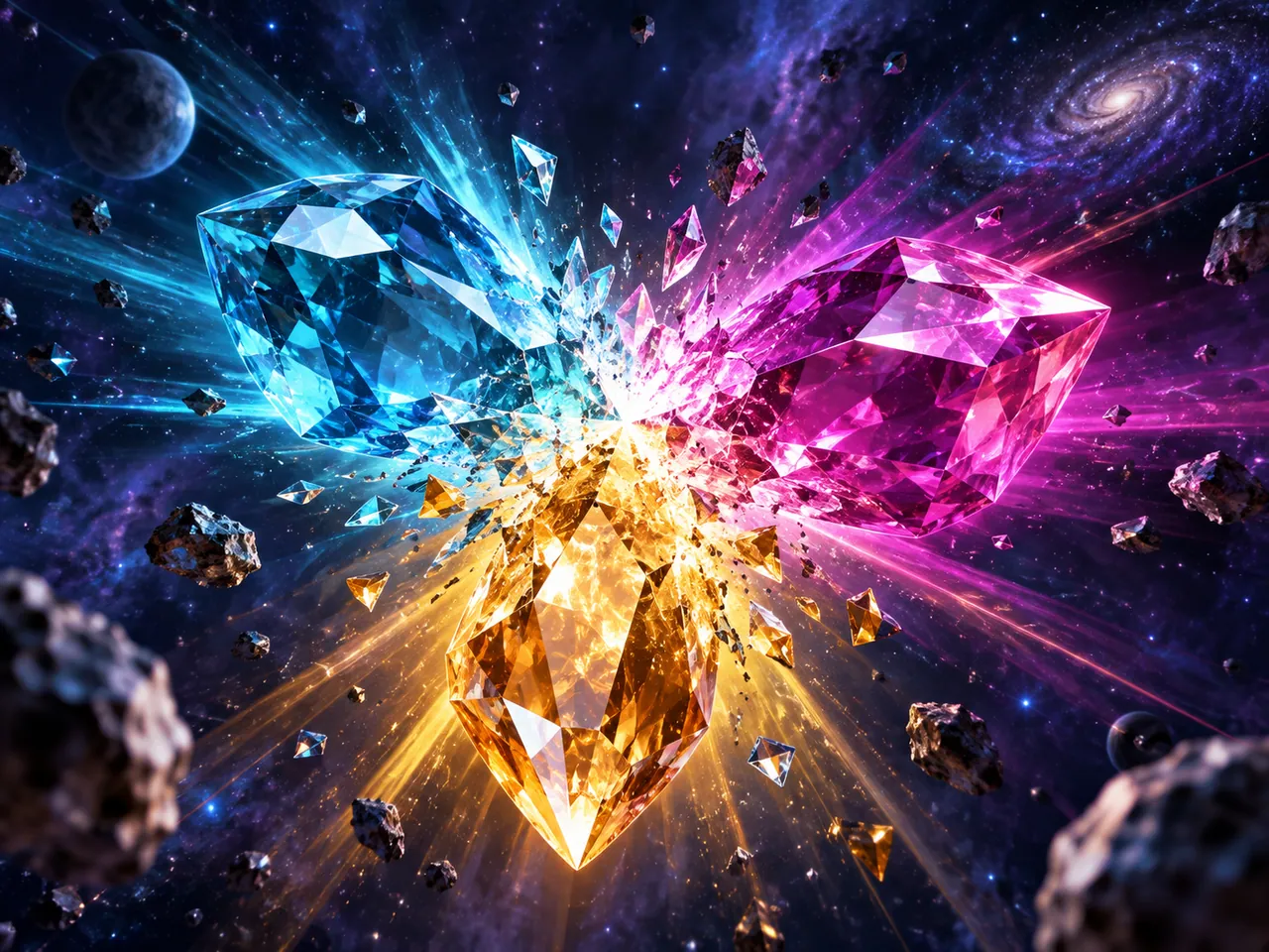 Prismatic gemstones in space for the Starburst mechanics review